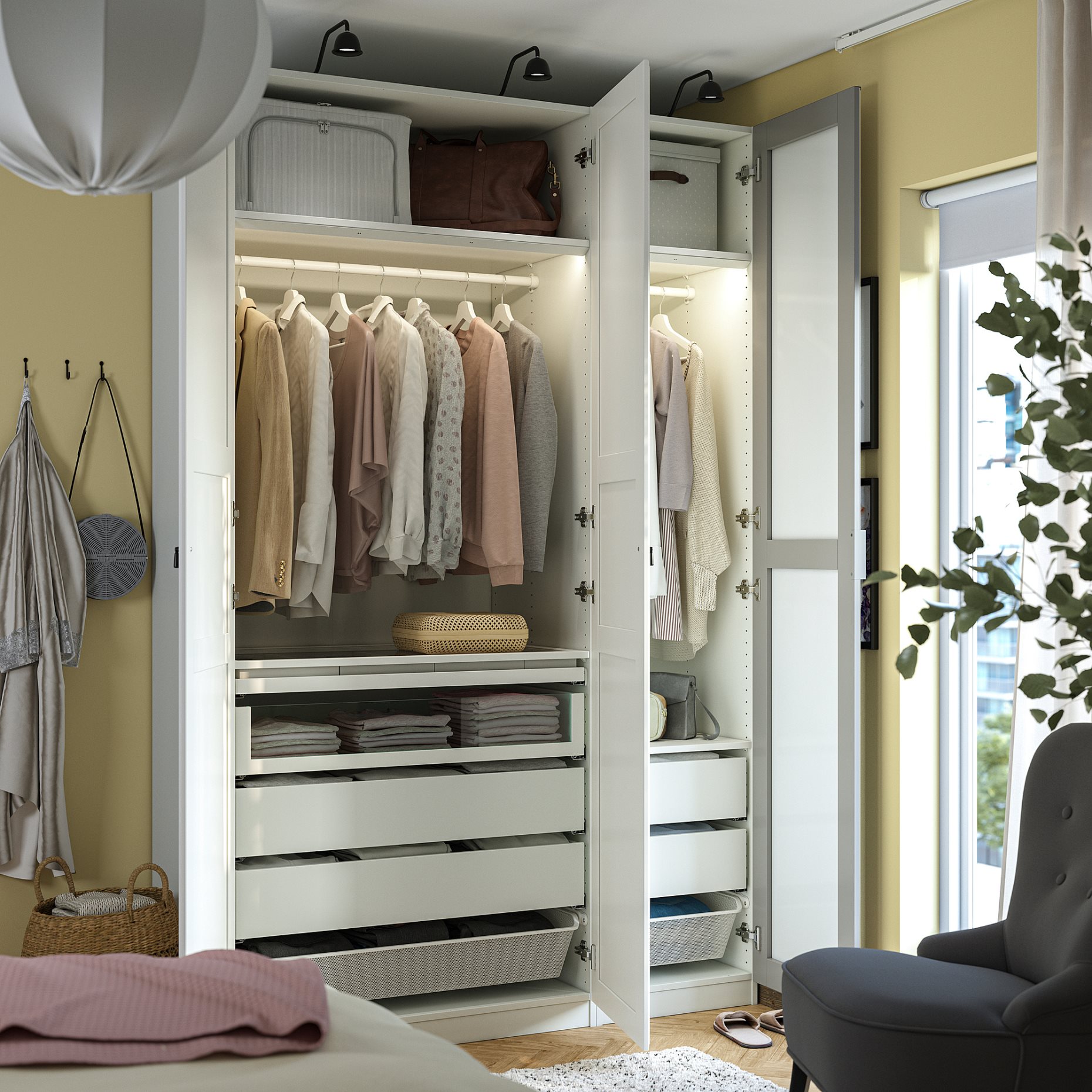 PAX/KAMMARTORP/TYSSEDAL, гардероб - комбинация, 995.725.66