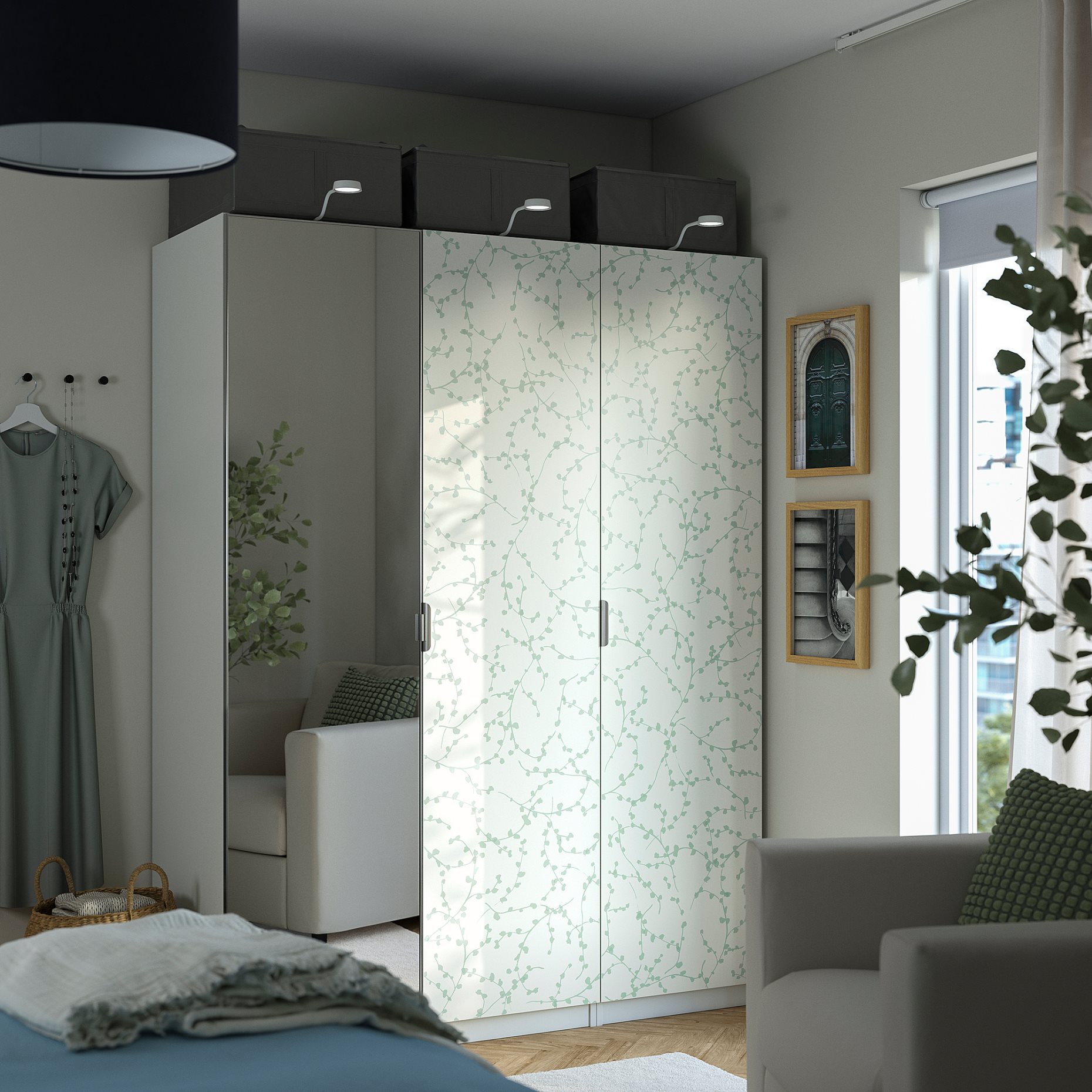 PAX/LINNABERG/ÅHEIM, гардероб - комбинация, 995.726.94