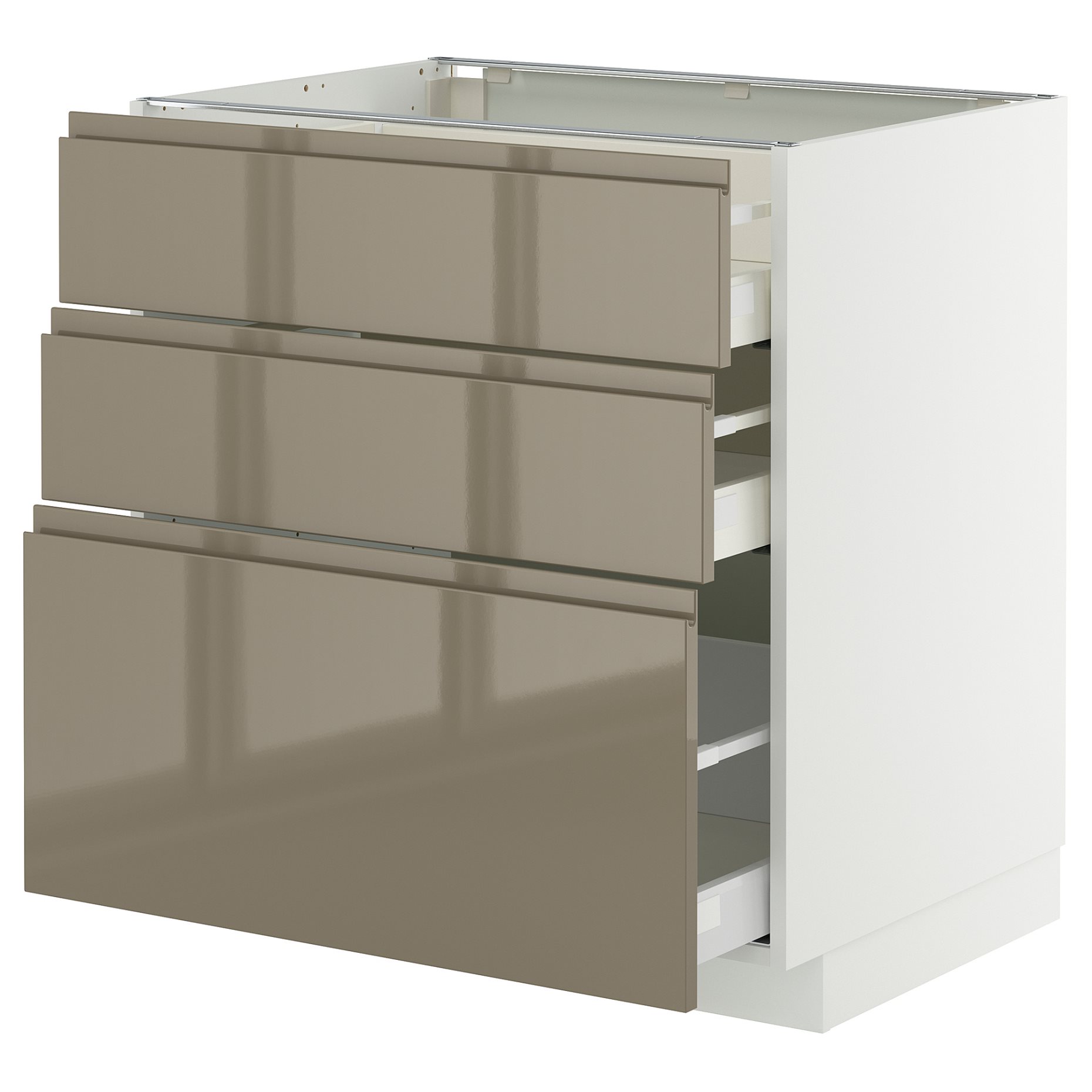 METOD/MAXIMERA, долен шкаф с 3 чекмеджета, 995.768.90