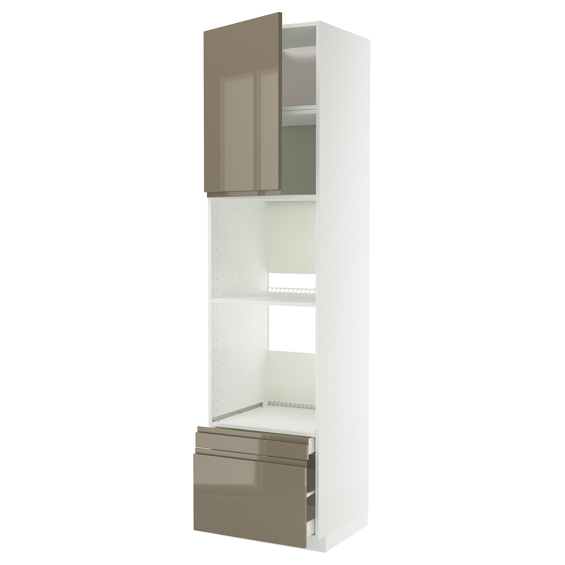 METOD/MAXIMERA, висок шкаф за фурна/комби фурна + врата/2 чекм., 995.774.51