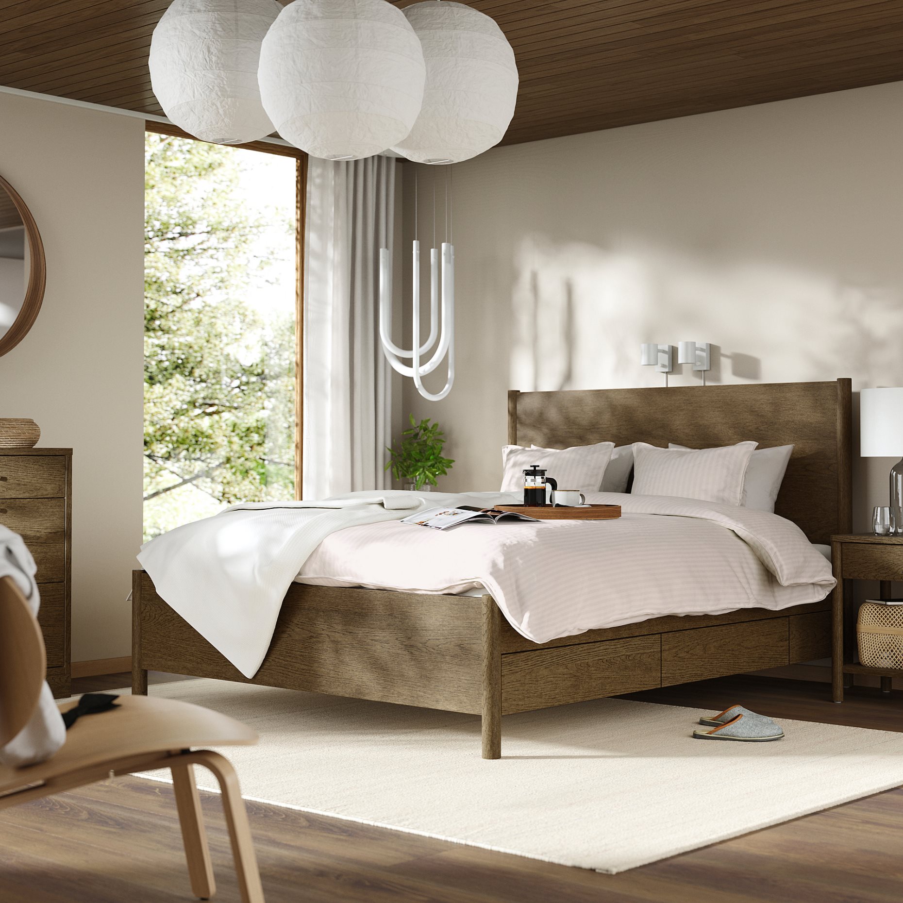 TONSTAD, мебели за спалня, комплект 3 части, 995.775.64