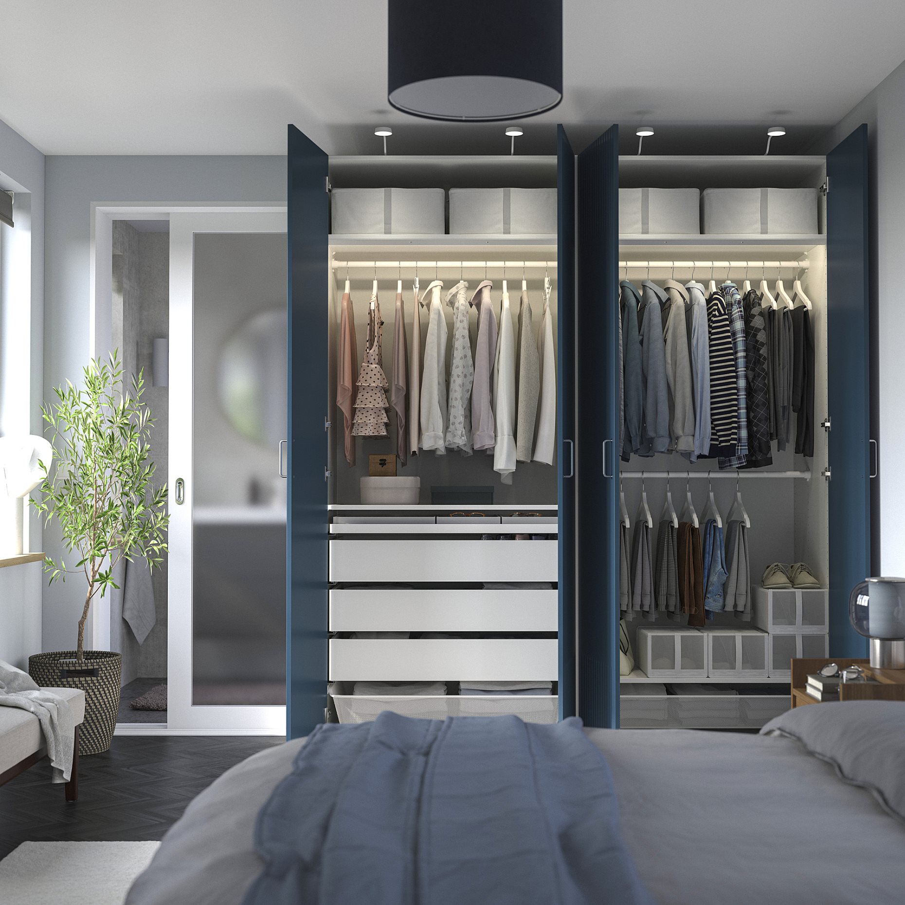 PAX/FYRUDDEN, гардероб - комбинация, 995.819.38