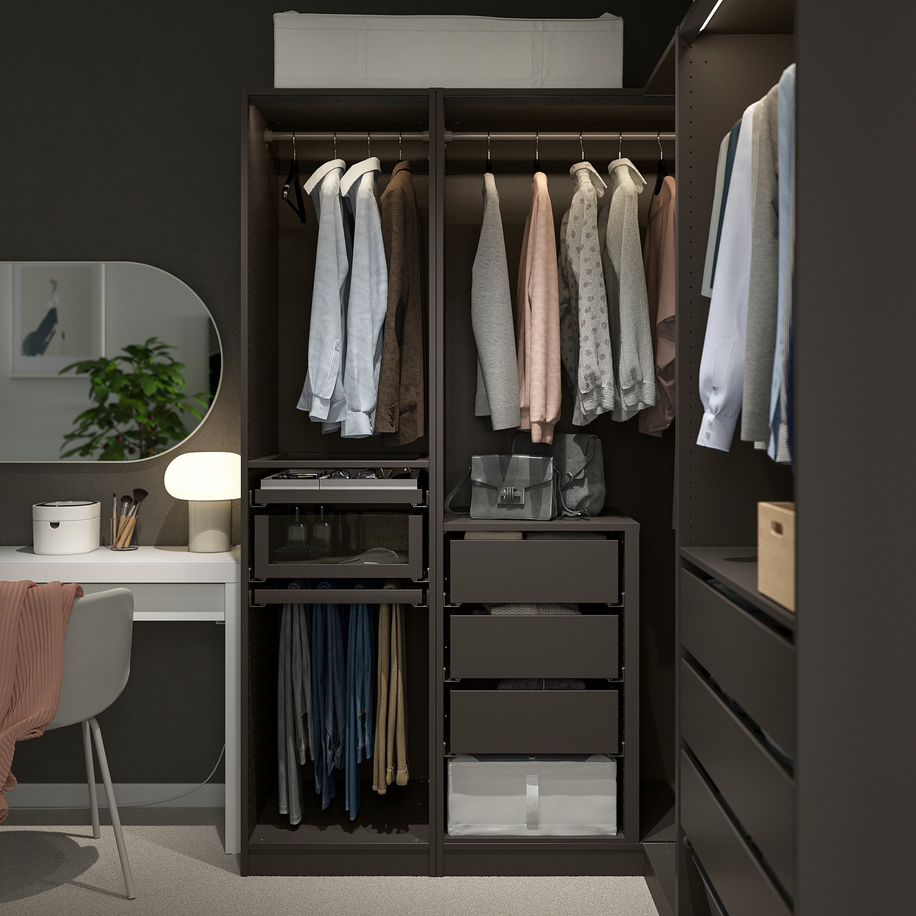 PAX, ъглов гардероб, 995.907.30