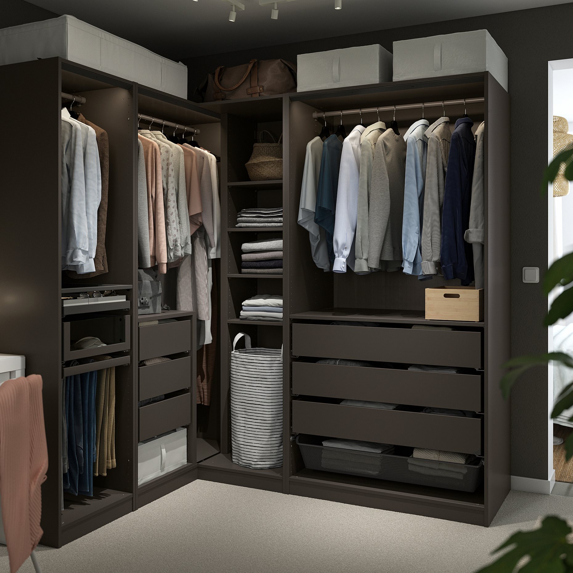 PAX, ъглов гардероб, 995.907.30
