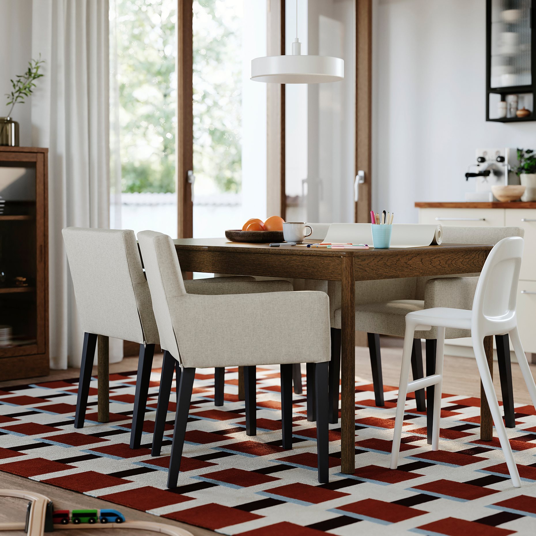 TONSTAD/MÅRENÄS, Маса и 4 стола, 995.968.31