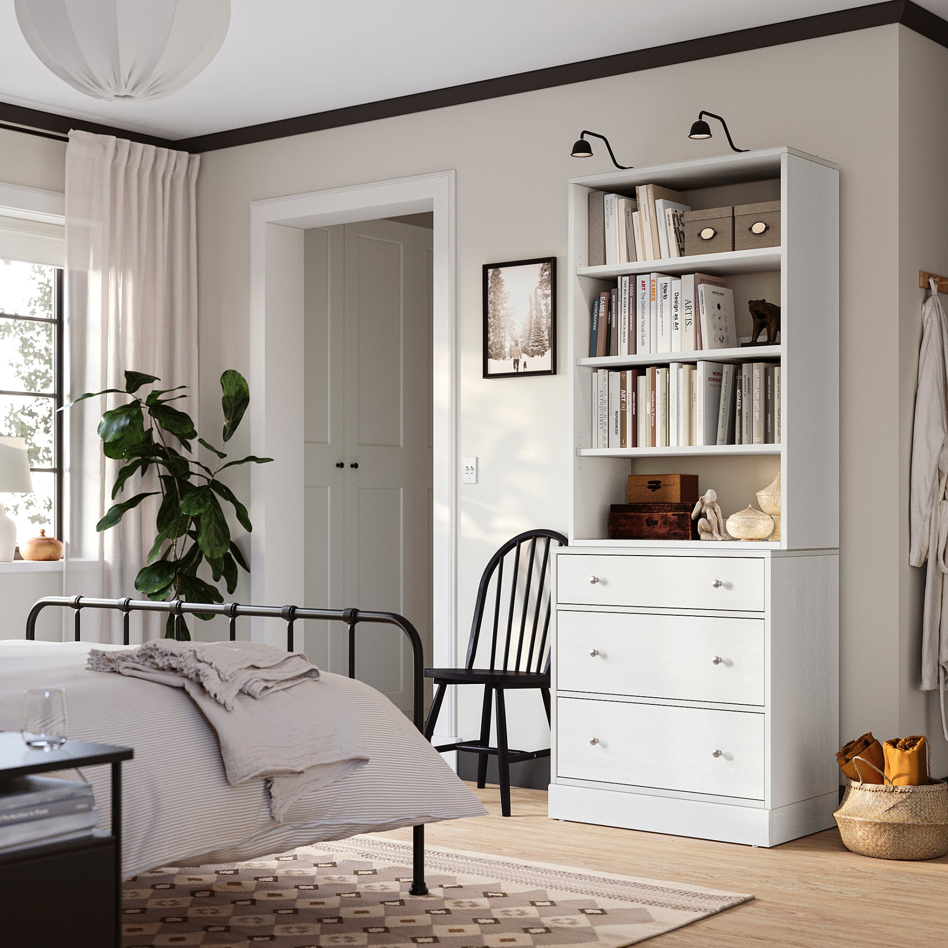 HAVSTA, комбинация за съхранение с рафтове, 995.974.68