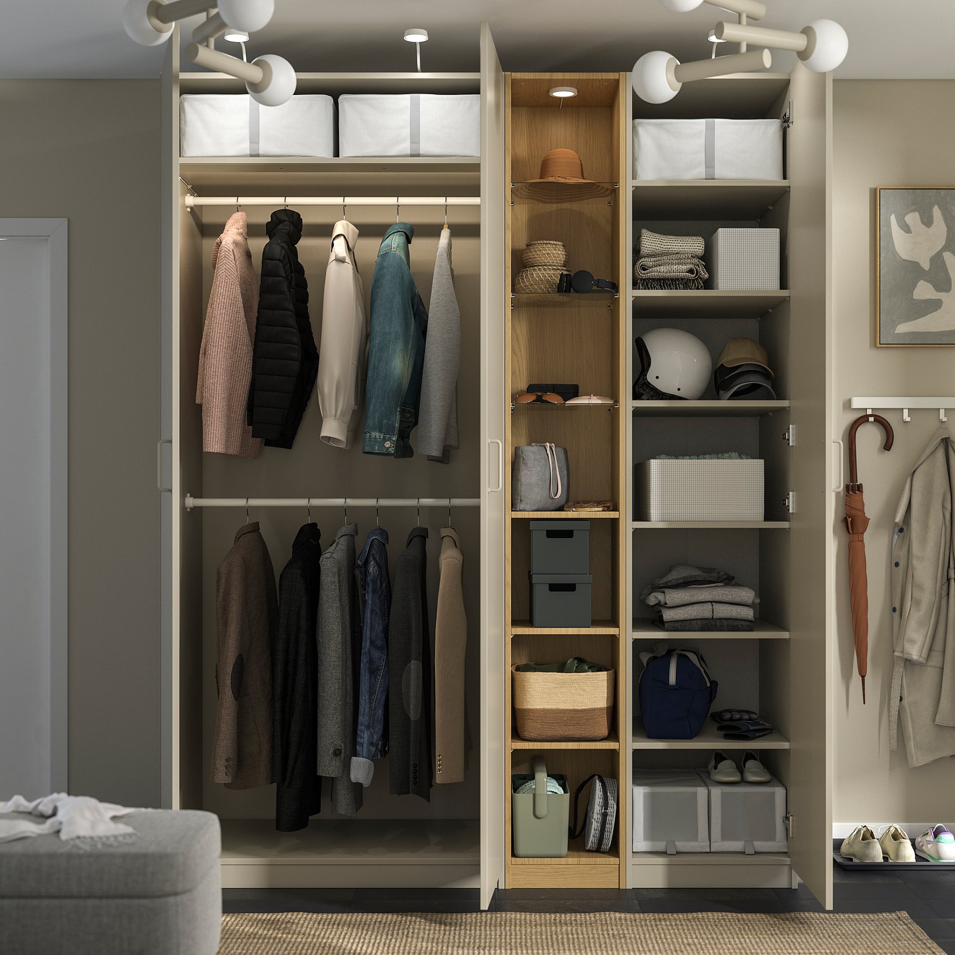 PAX/FORSAND, гардероб - комбинация, 996.072.74