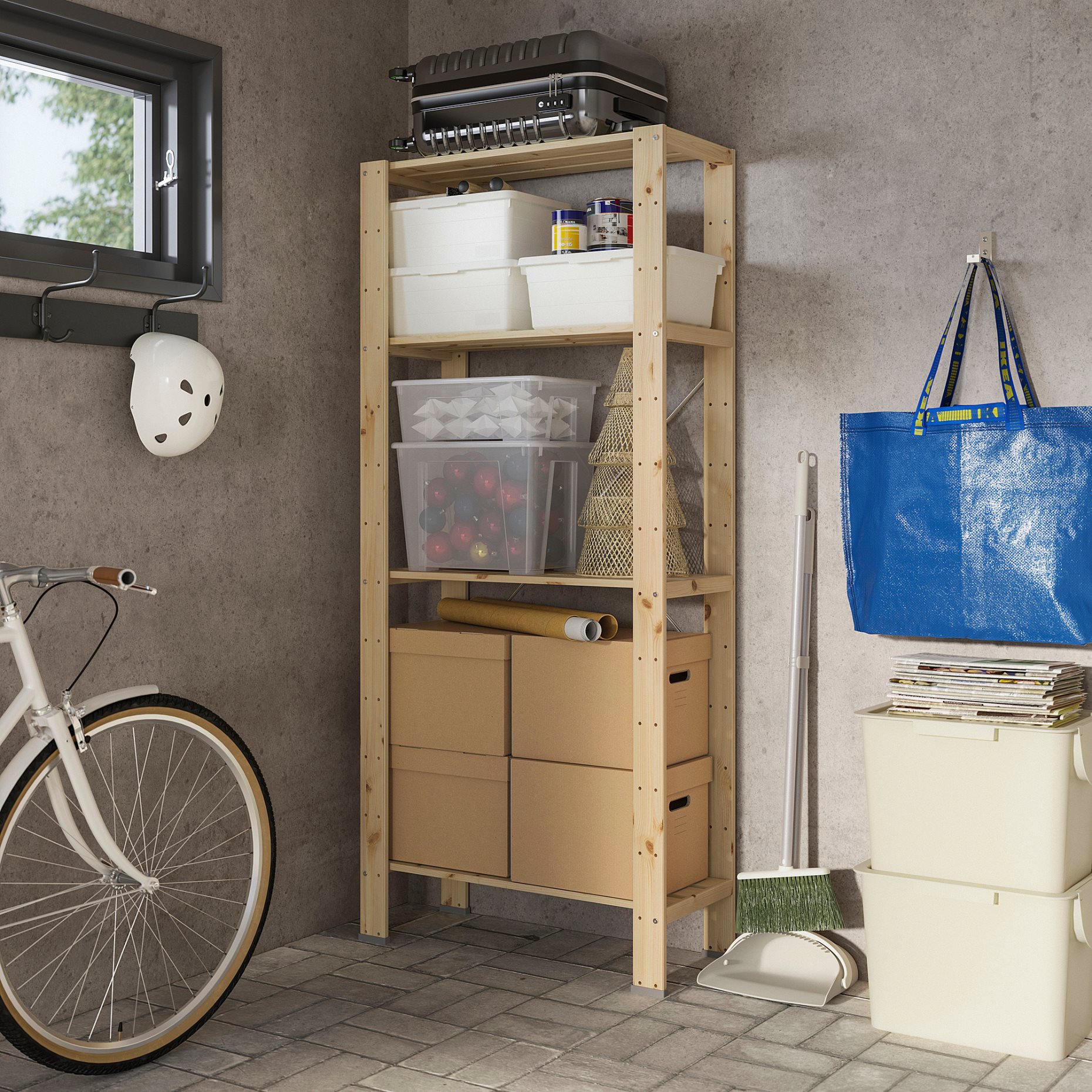 HEJNE, 1 елемент, с крайни протектори, 78x31x172 см, 996.076.84