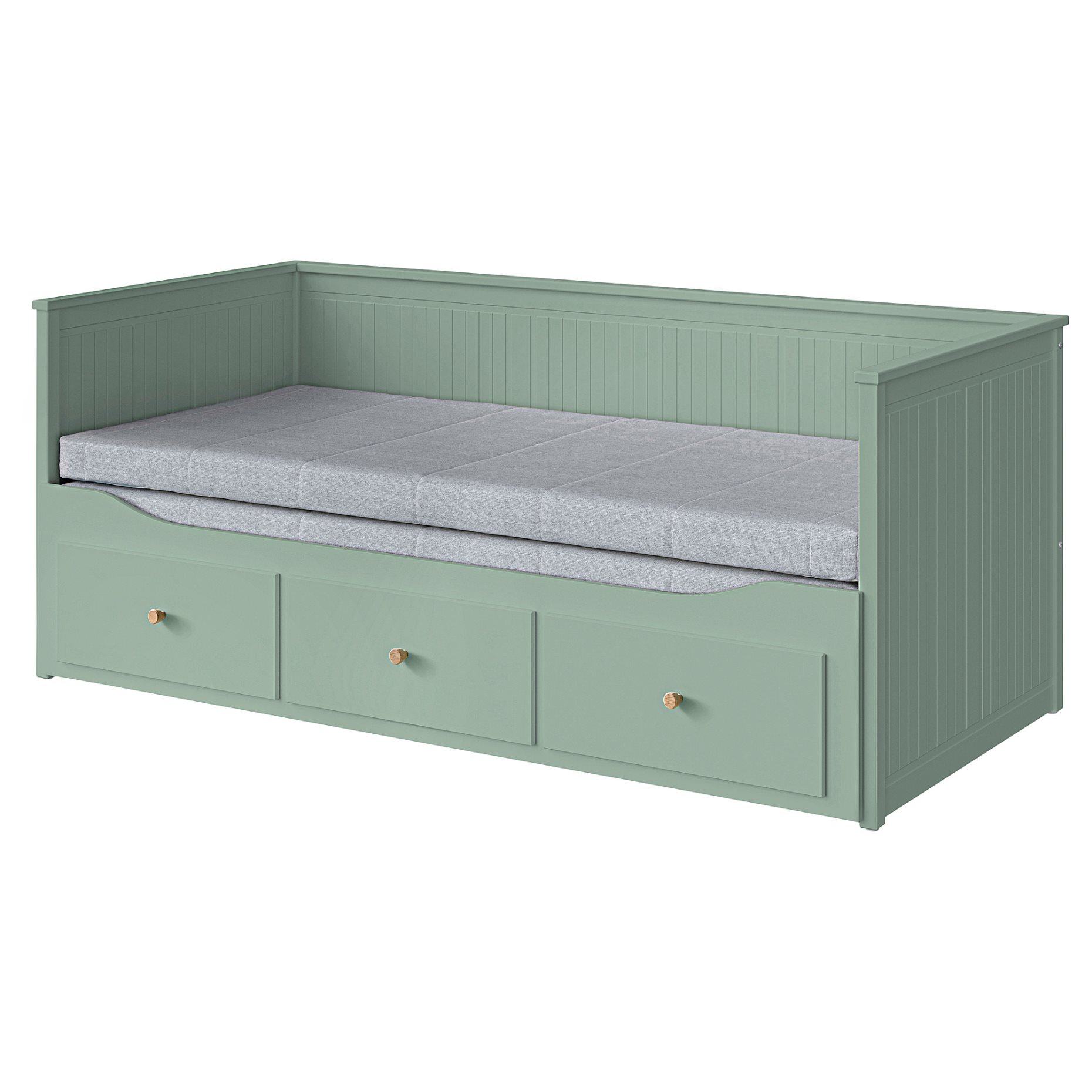HEMNES, кушетка с 3 чекмеджета/2 матрака, 996.102.24