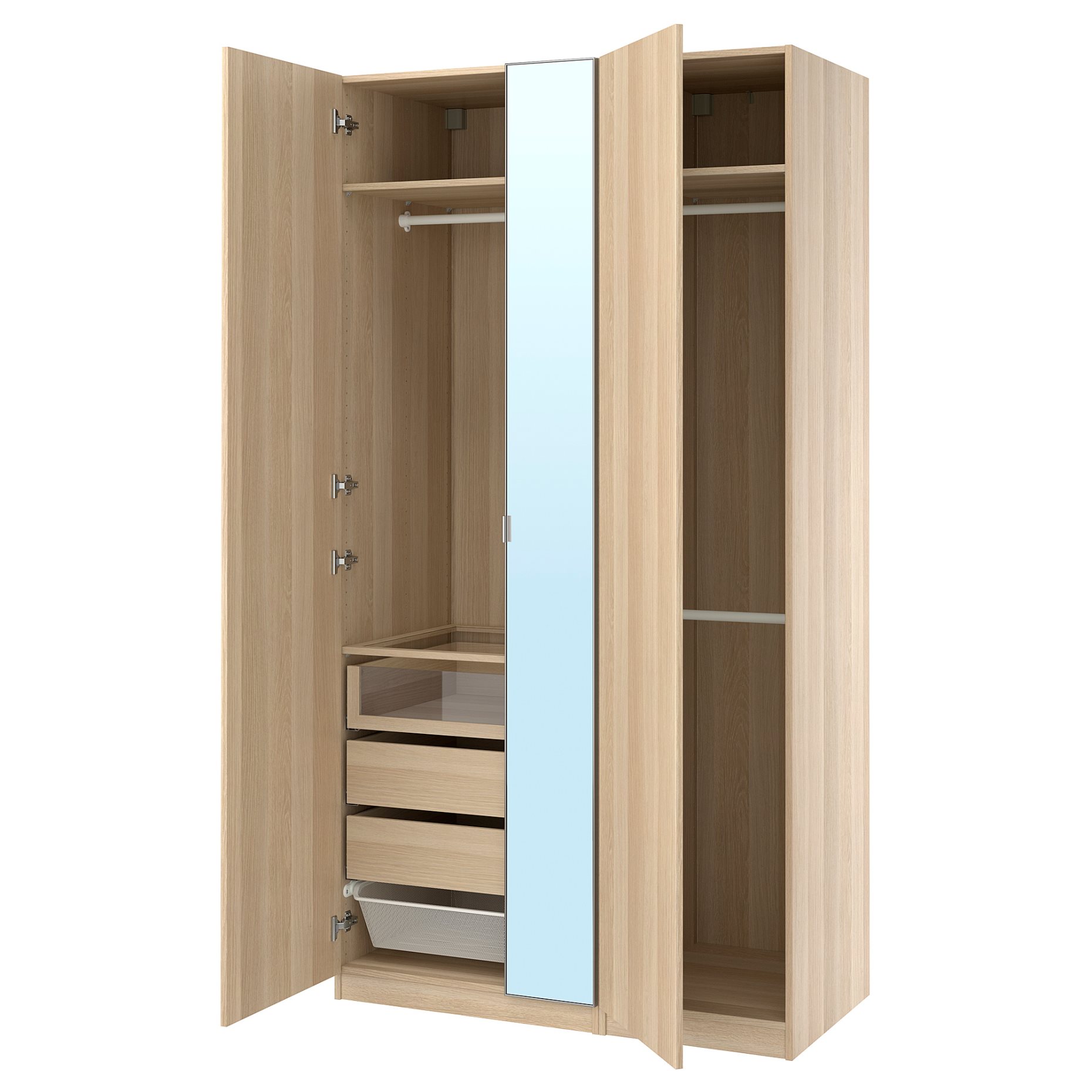 PAX/FORSAND/AHEIM, гардероб - комбинация, 125x60x236 см, 996.218.21