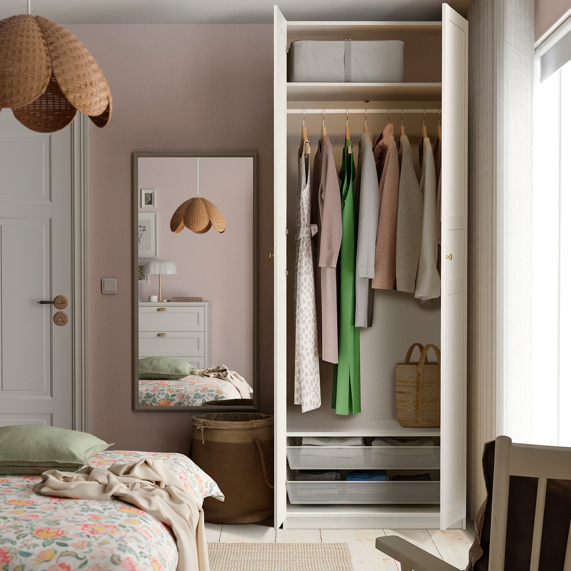 PAX/FLISBERGET, гардероб - комбинация, 996.260.60