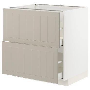 METOD/MAXIMERA, долен шкаф 2чела/2високи чекмеджета, 094.080.71