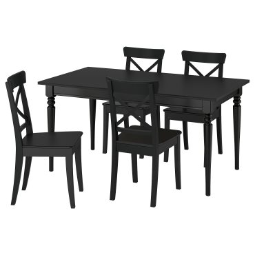 ROSENTORP/ROSENTORP, маса и 4 стола, 096.101.29