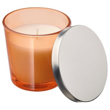 ASPSKOG, ароматна свещ в чаша с капак, Десертна подправка "Тиквен пай", 25 ч, 105.272.09