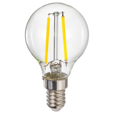 LUNNOM, LED крушка Е14 260 лумена, 45 мм, регул. силата на светлината, 206.148.66