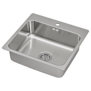 LÅNGUDDEN, Мивка за вграждане, 1 корито, 291.574.77