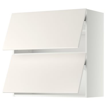 METOD, стенен хоризонтален шкаф с 2 врати, 80x80 см, 293.919.89