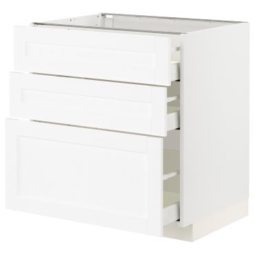 METOD/MAXIMERA, Долен шкаф с 3 чекмеджета, 294.734.28