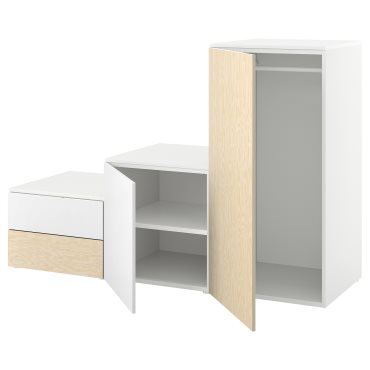 PLATSA, гардероб двукрилен + 2 чекмеджета, 295.009.88