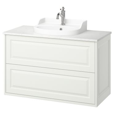 TANNFORSEN/RUTSJON, шкаф за мивка + чекмеджета/мивка/смесител, 295.215.61