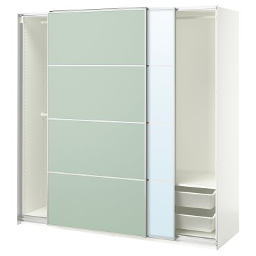 PAX/MEHAMN/AULI, гардероб с плъзгащи се врати, 295.517.32