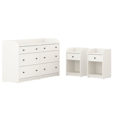 HAUGA, мебели за спалня, комплект 3 части, 295.755.92