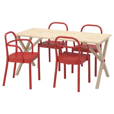 IKEA PS 2026/STOCKHOLM 2025, Маса и 4 стола, 296.344.07