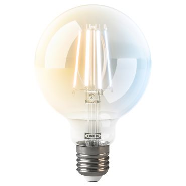 KAJPLATS, LED крушка E27 806 лумена, 95 мм, смарт, бял спектър, 306.114.81