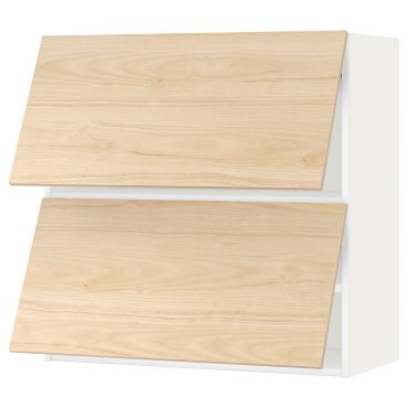 METOD, стенен хоризонтален шкаф с 2 врати, 80x80 см, 393.919.98
