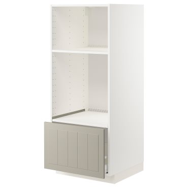METOD/MAXIMERA, висок шкаф за фурна/мкрвл с чкмдж, 394.079.23
