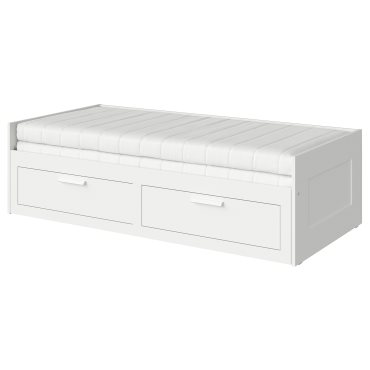 BRIMNES, кушетка с 2 чекмеджета/2 матрака, 395.211.60