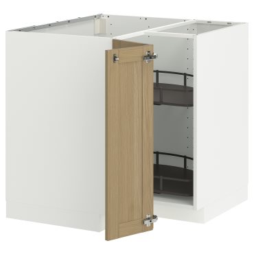 METOD, ъглов долен шкаф с въртящ се механ., 395.846.09