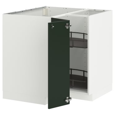 METOD, ъглов долен шкаф с въртящ се механ., 395.846.14