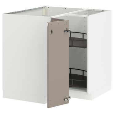 METOD, ъглов долен шкаф с въртящ се механ., 395.846.33