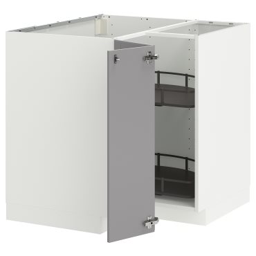METOD, ъглов долен шкаф с въртящ се механ., 395.846.90