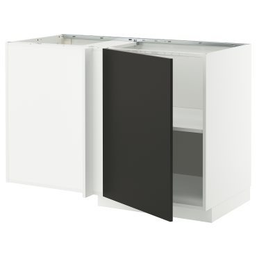 METOD, ъглов долен шкаф с рафт, 395.850.34
