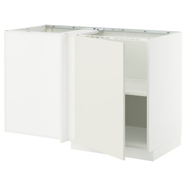 METOD, ъглов долен шкаф с рафт, 395.850.48