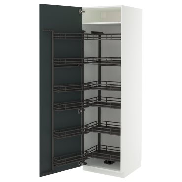 METOD, висок шкаф с изтеглящ се механизъм, 395.860.24