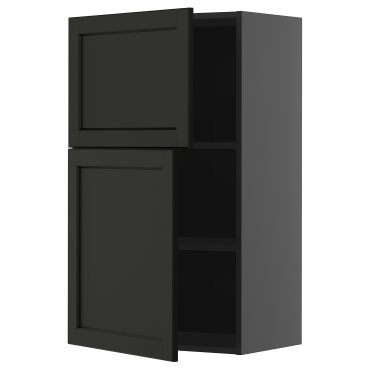 METOD, стенен шкаф с рафтове/2 вратички, 395.867.93