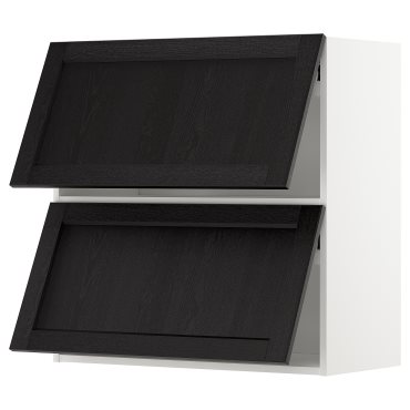 METOD, стенен хоризонтален шкаф с 2 врати, 80x80 см, 493.920.30