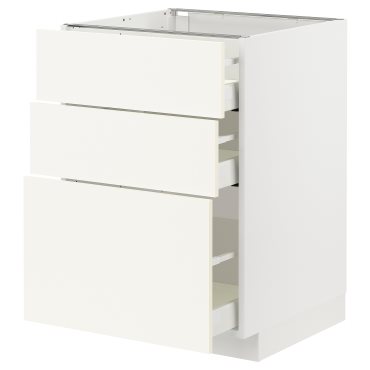 METOD/MAXIMERA, долен шкаф с 3 чекмеджета, 495.072.10