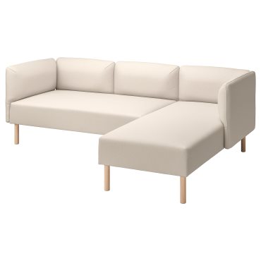 LILLEHEM, 3-местен модулен диван с лежанка, 495.682.94