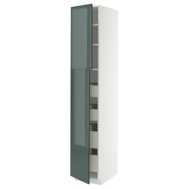 METOD/MAXIMERA, висок шкаф с 2 врати/4 чекмеджета, 495.863.54