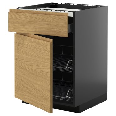METOD/KNIVSHULT, шкаф за вграден котлон/чекмедже/2 телени кошници, 495.880.89