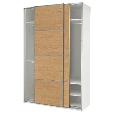 PAX/MEHAMN, гардероб с плъзгащи се врати, с две лица, 150x66x236 см, 496.088.17