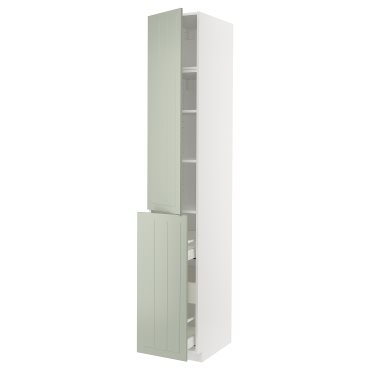 METOD/MAXIMERA, висок шкаф с изтелгл. ф-я, 3 чекм/1 врата/2 рафта, 594.867.02