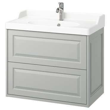 TANNFORSEN/RUTSJON, шкаф за мивка + чекмеджета/мивка/смесител, 595.139.94