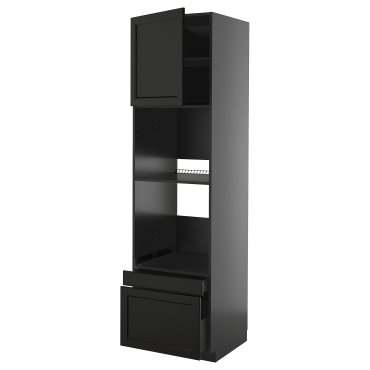 METOD/KNIVSHULT, висок шкаф за фурна/комби фурна + врата/2 чекм., 595.893.90
