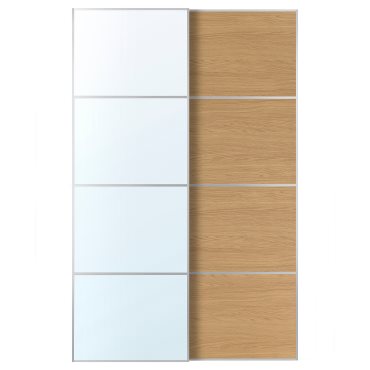 AULI/MEHAMN, 2 плъзгащи се врати, с две лица, 150x236 см, 596.157.99