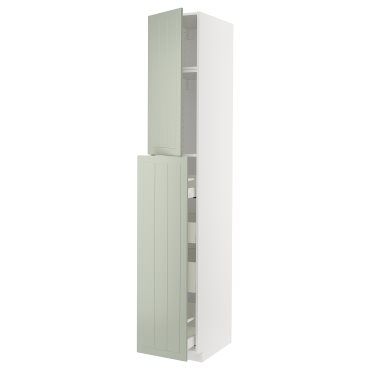 METOD/MAXIMERA, висок шкаф с изтегл. се функция и 1 врата/4 чекм., 694.865.08